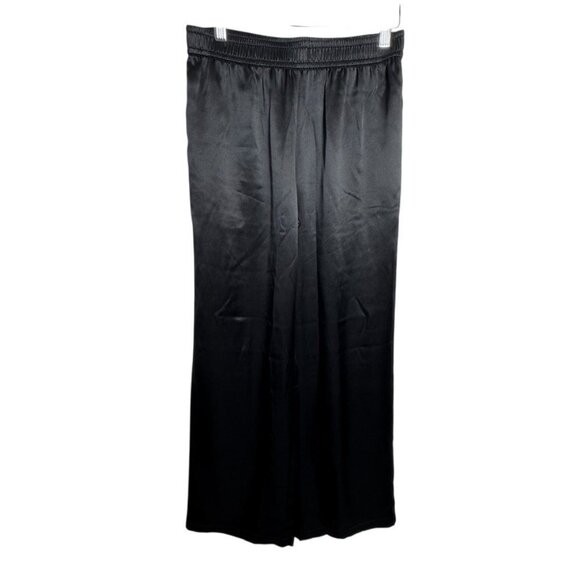 100% Silk Wide Leg Pants  Satin Trousers USA - Picture 2 of 6